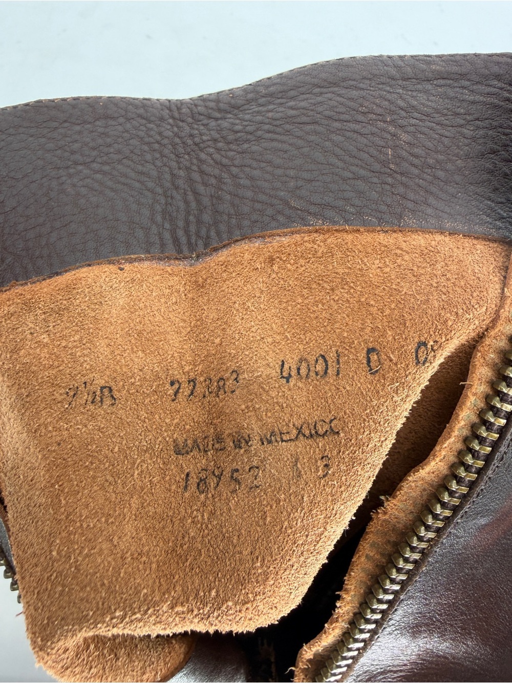 Frye Mid Calf Maple Brown Leather Side Zip Boots Size 9.5 - Picture 11 of 12